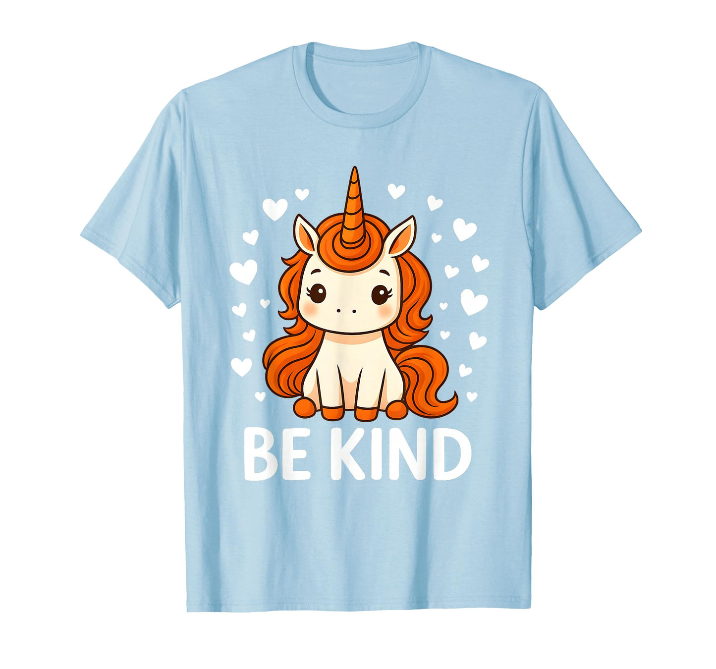 Cute Unicorn Kids Be Kind Anti Bullying Unity Day Orange T-Shirt