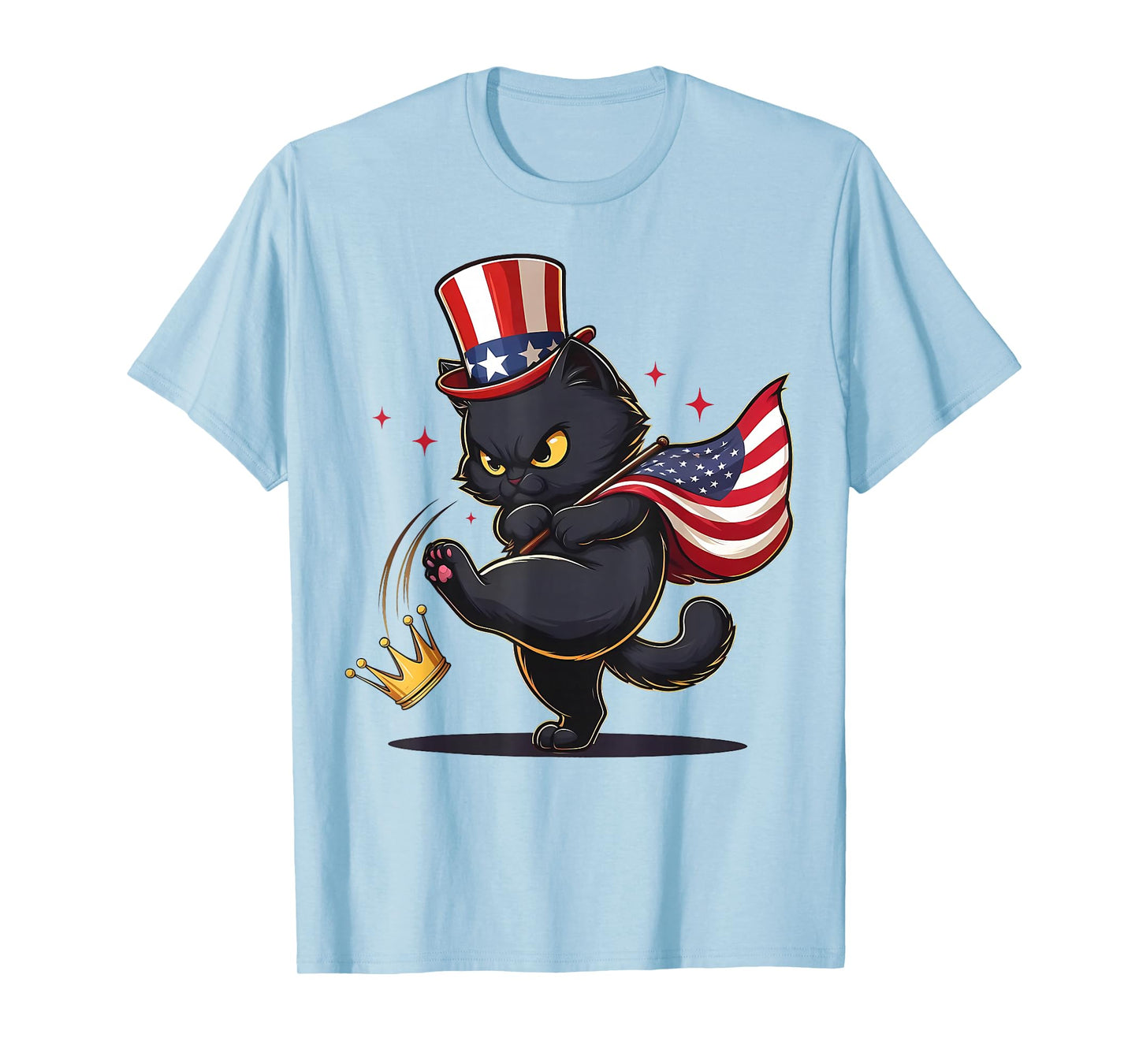 Black Cat No Kings in America T-Shirt