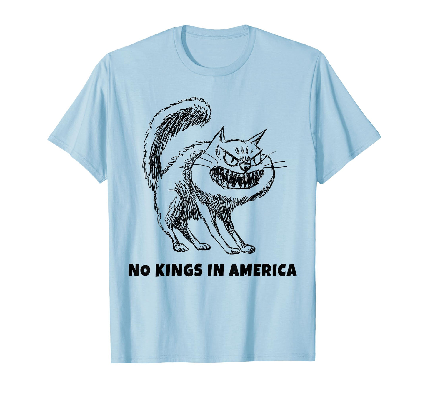 Funny No Kings in America Protest Cat, Political T-Shirt