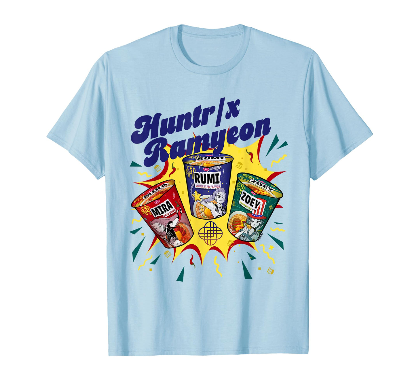 Kpop Demon Hunters HUNTR/X Ramyeon Officially Licensed T-Shirt