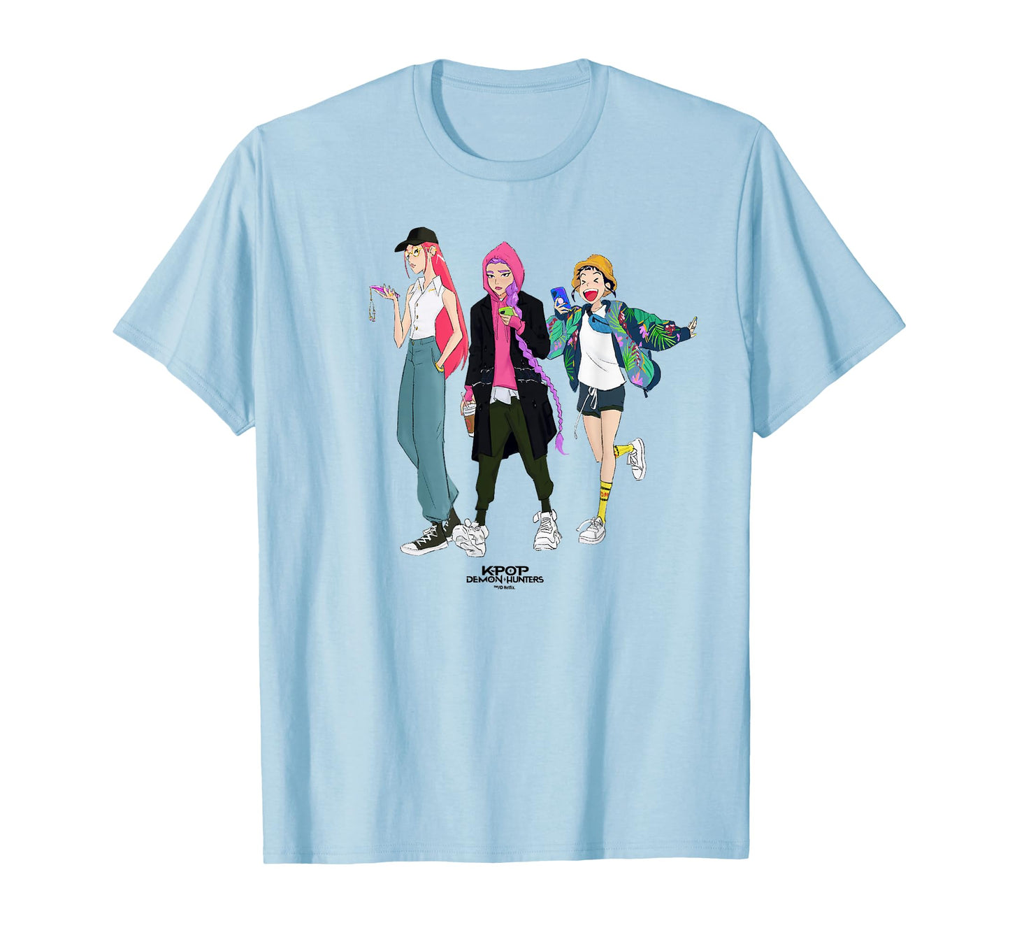 Kpop Demon Hunters HUNTR/X Girls Officially Licensed T-Shirt