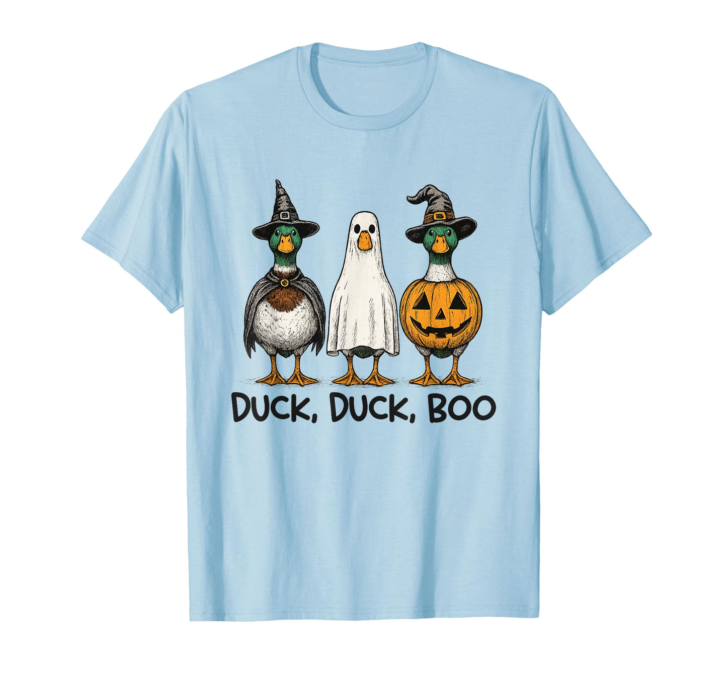 Duck Duck Boo Spooky Season Halloween Costume Duck Mallard T-Shirt