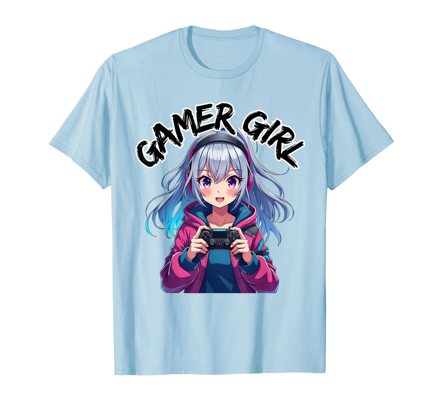Gamer Girl Gaming Anime Cute Video Game Women Girls T-Shirt