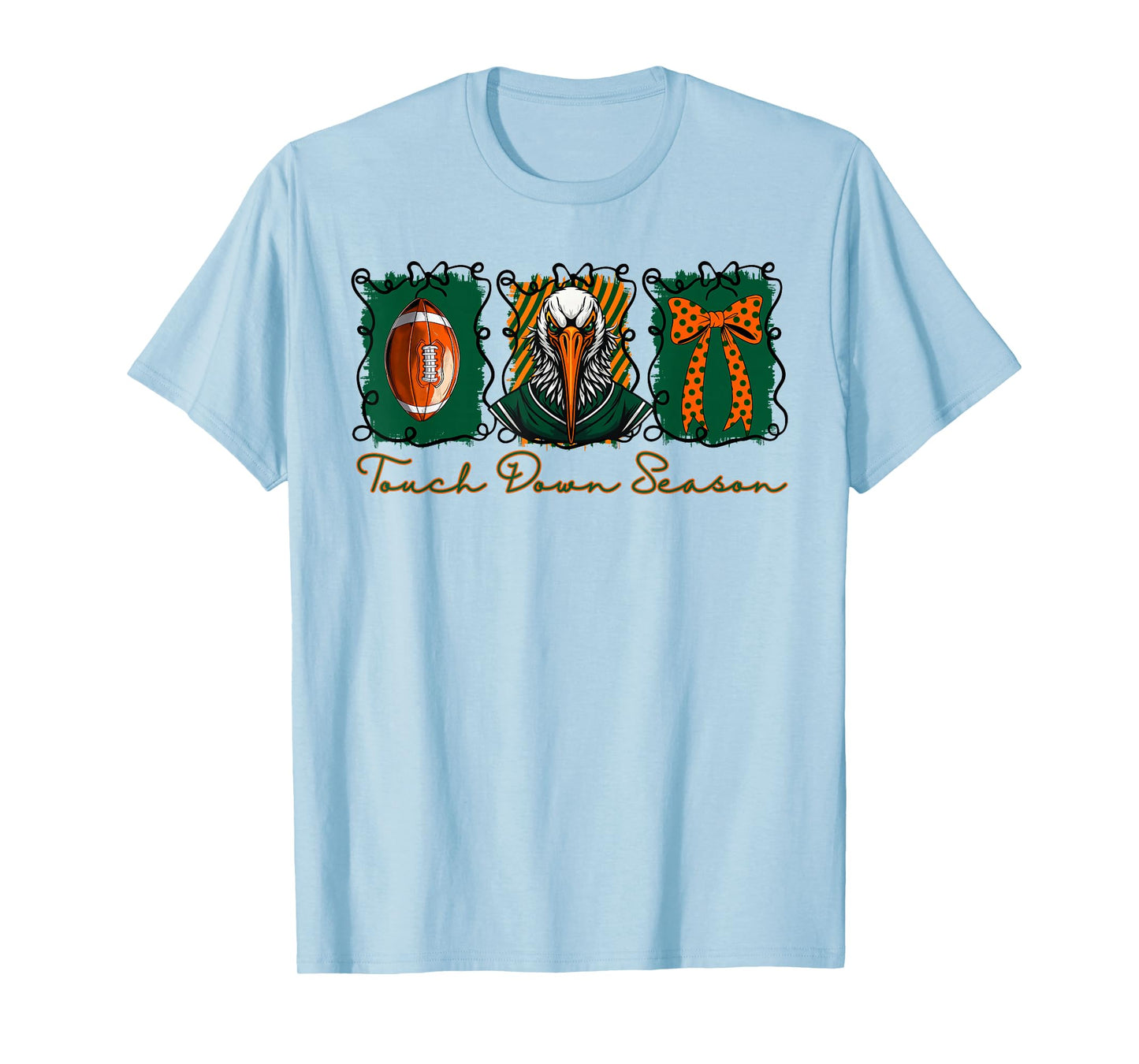 Hurricanes Football Game Day School Mascot Team Spirit T-Shirt