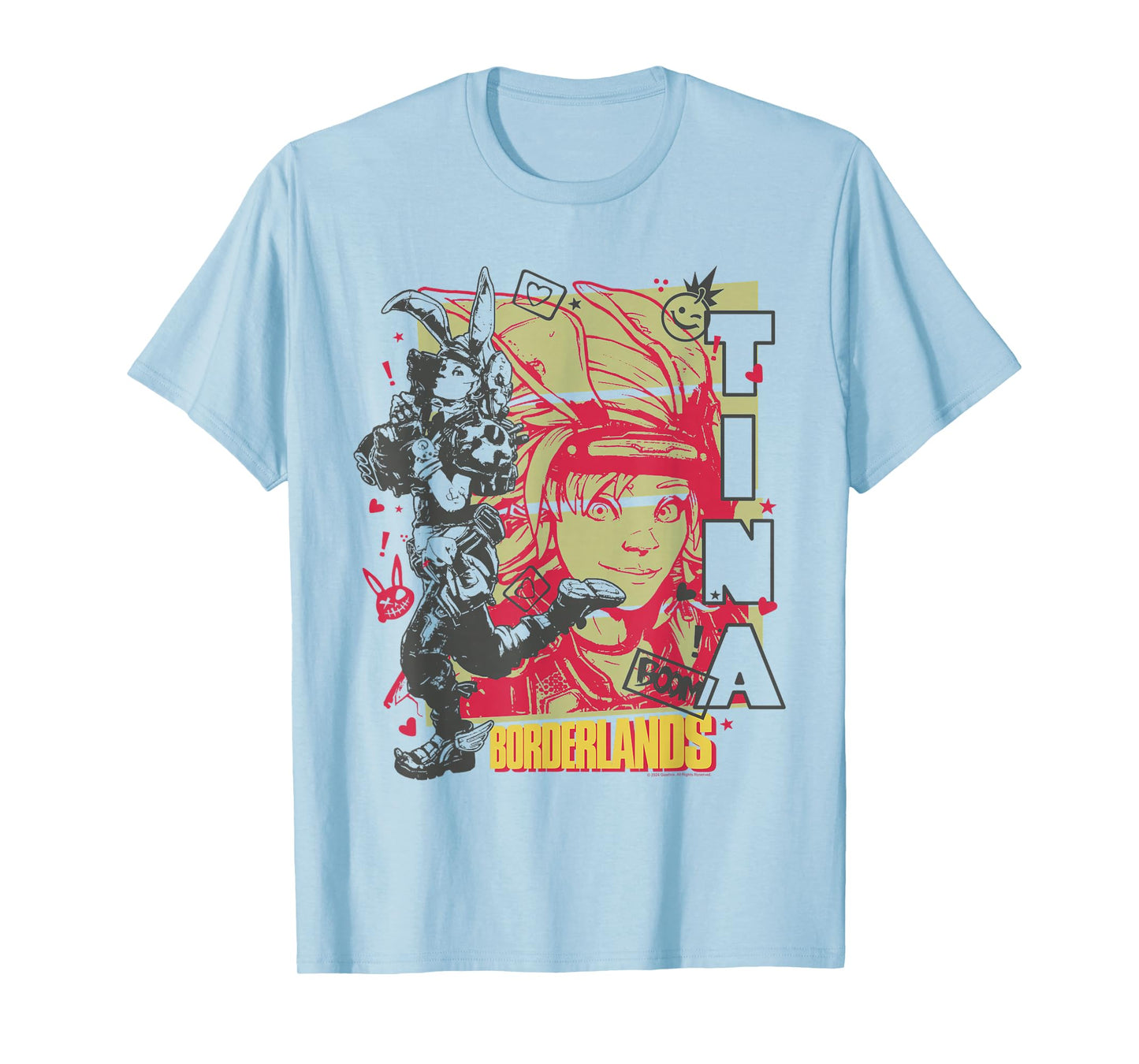 Borderlands Tiny Tina Boom Collage Gaming T-Shirt