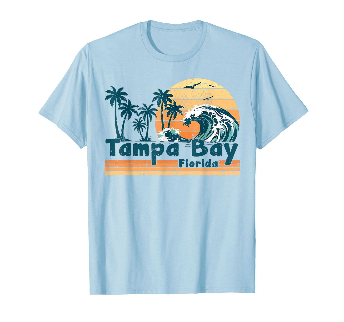 Tampa Bay Florida Beach Vintage Spring Break Vacation Retro T-Shirt