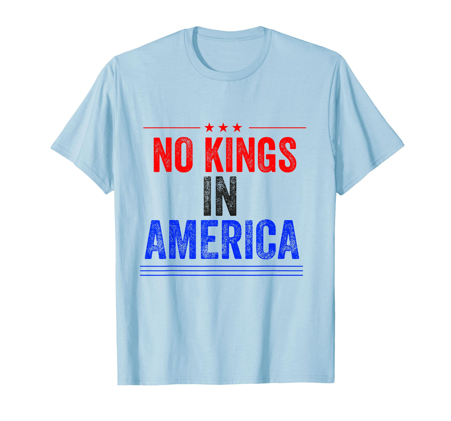 No Kings in America flag Protest Save Democracy T-Shirt