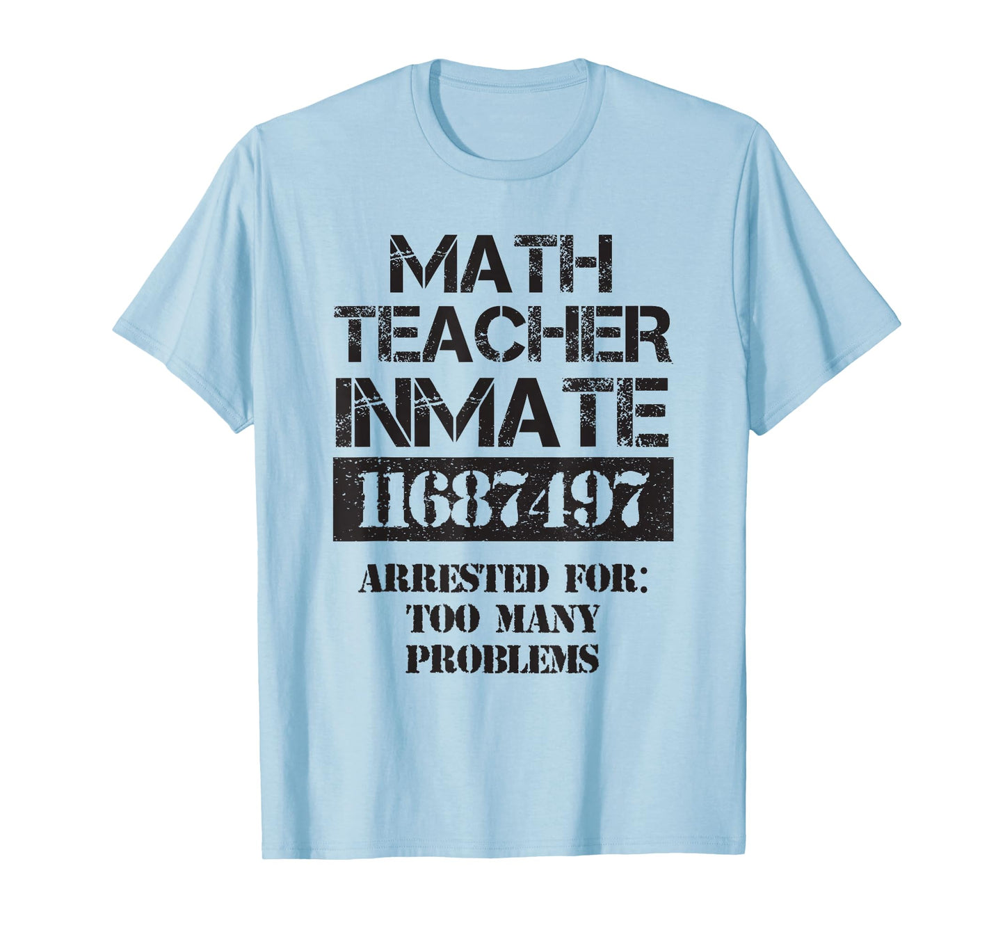 Funny Halloween Math Teacher Prisoner Costume T-Shirt