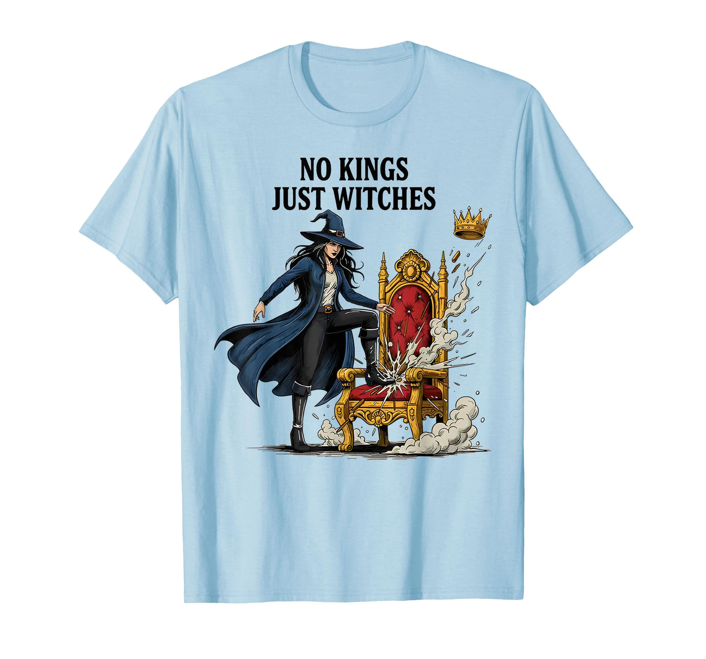 No Kings Just Witches Vintage Women Aesthetic Halloween T-Shirt