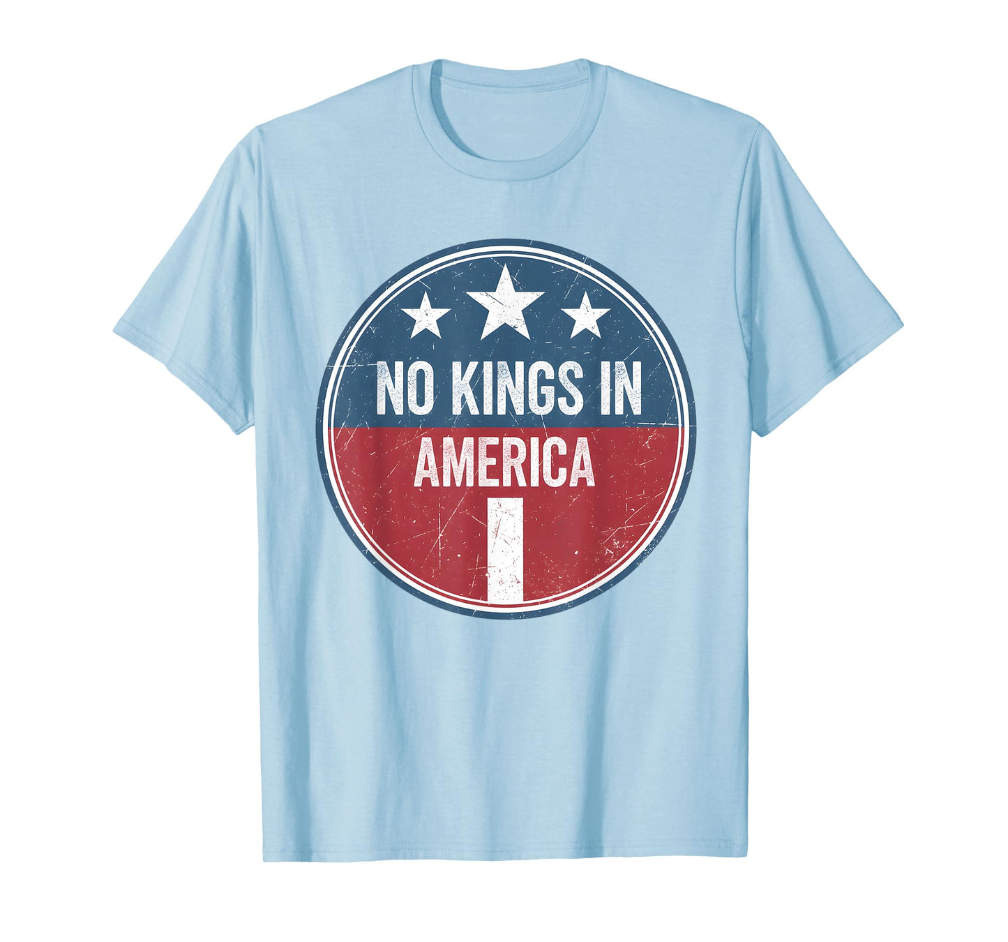 No Kings in America Vintage Patriotic No Kings Democracy T-Shirt