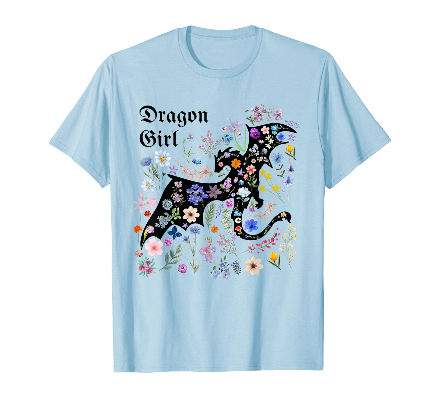 Women & Girls Floral Dragon Girl Matching T-Shirt
