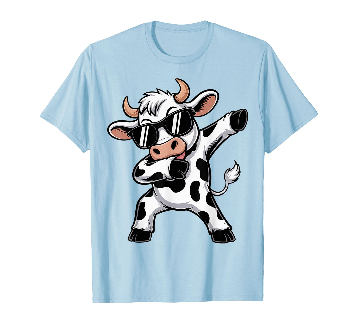 Cute Dabbing Cow Clothes Men Toddler Boys Farm Animal Kids T-Shirt