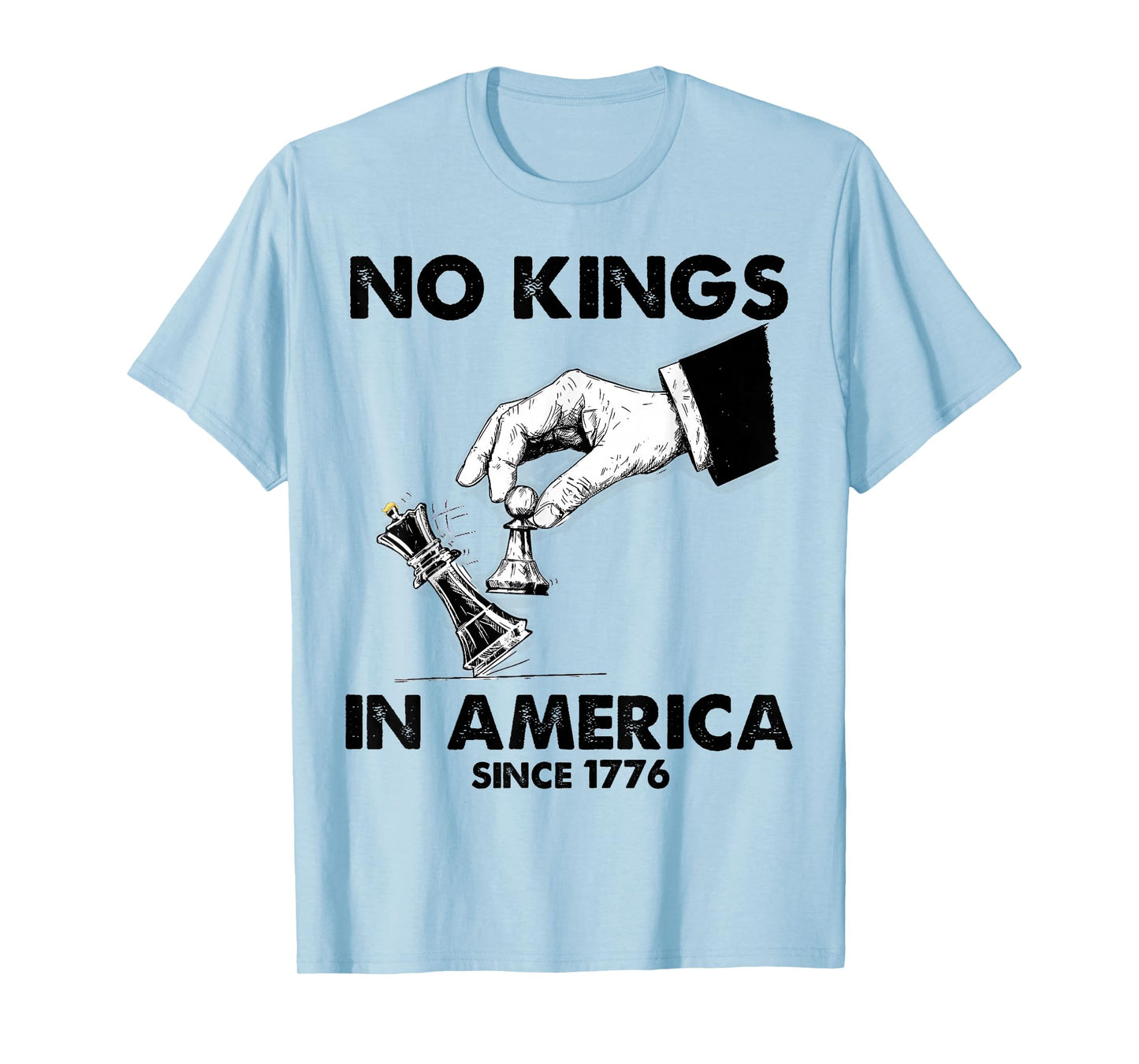 No Kings in America Protest Chess Since 1776 Chess Resist T-Shirt