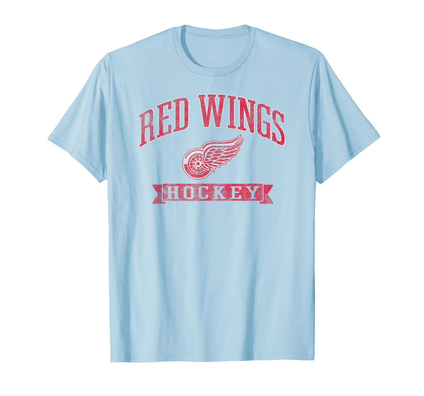 Detroit Red Wings Vintage Hockey Gray Officially Licensed T-Shirt