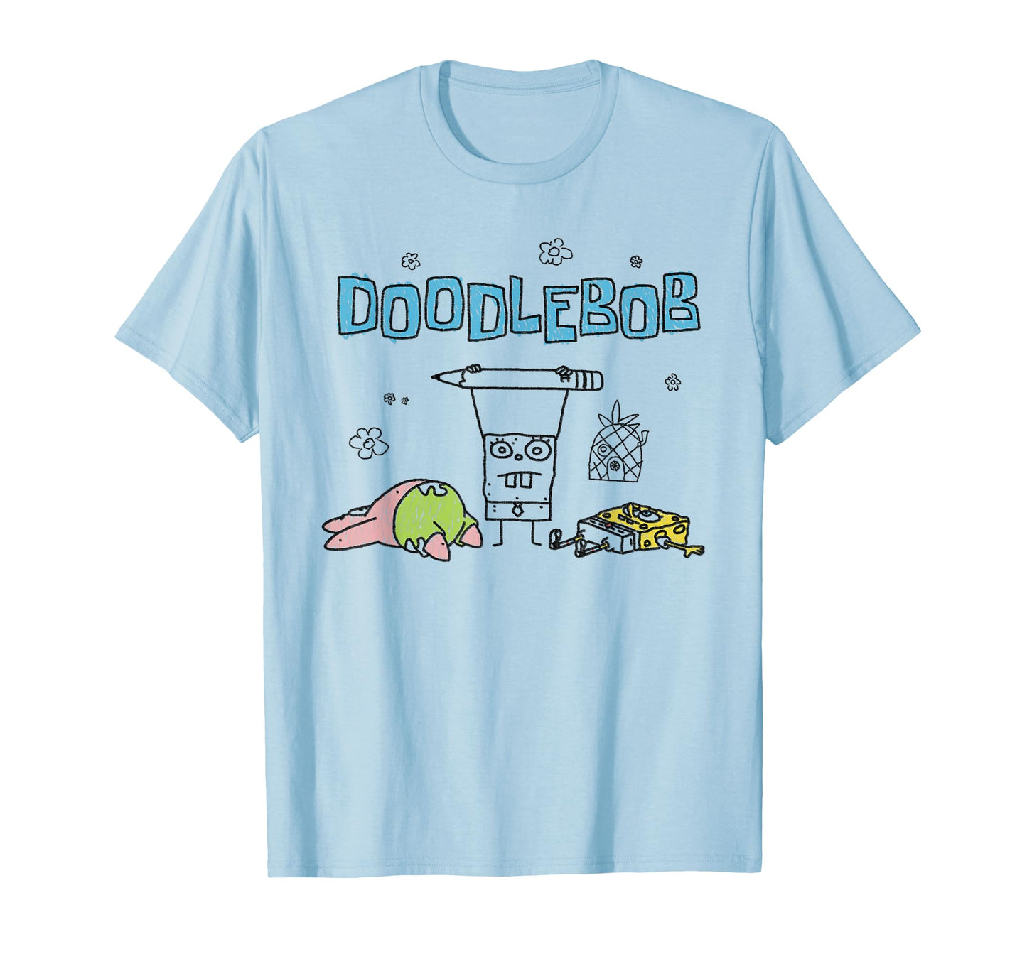 SpongeBob SquarePants DoodleBob Front and Back Cartoon T-Shirt