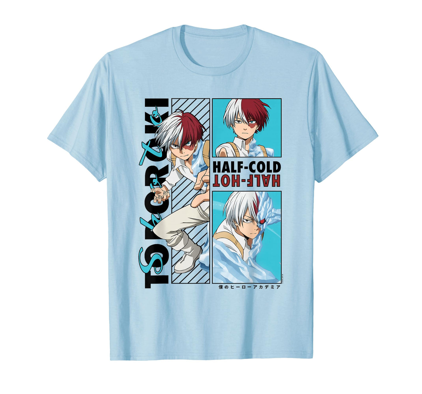 My Hero Academia Todoroki Half-Cold Half Hot Anime T-Shirt