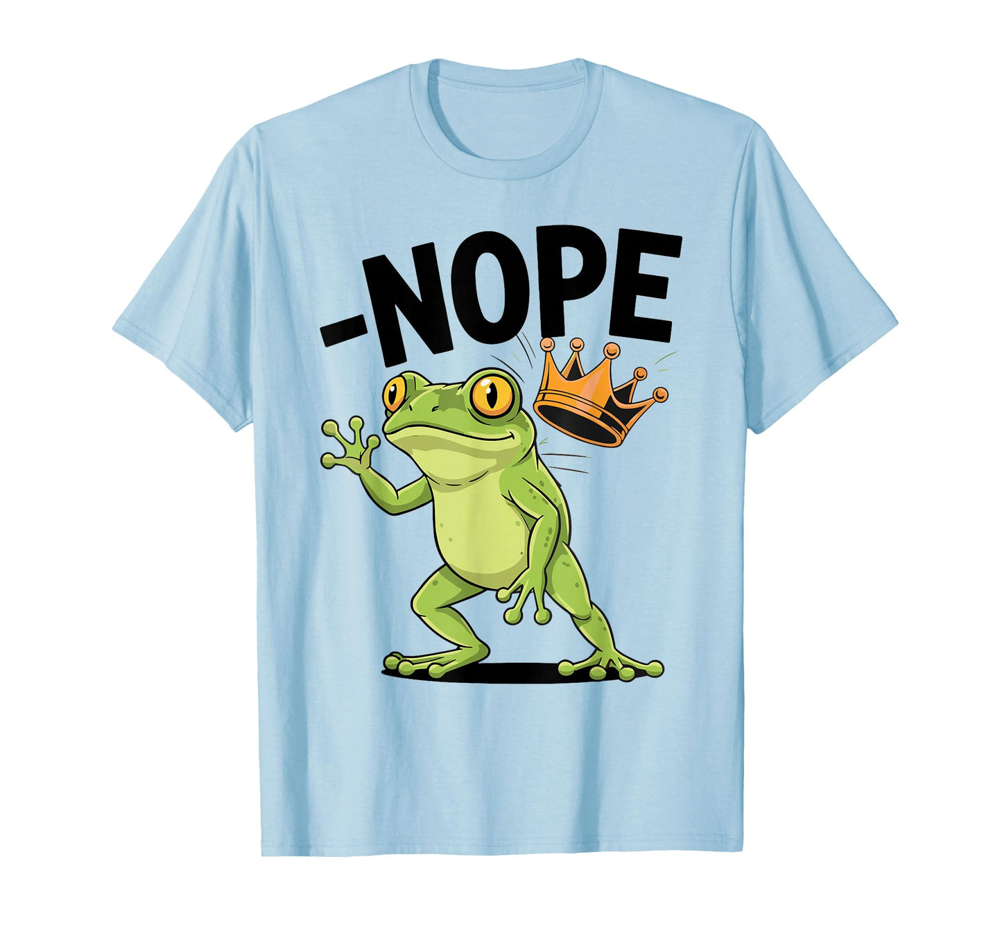 Vintage No Kings in America Funny Frog Kicking Crown T-Shirt