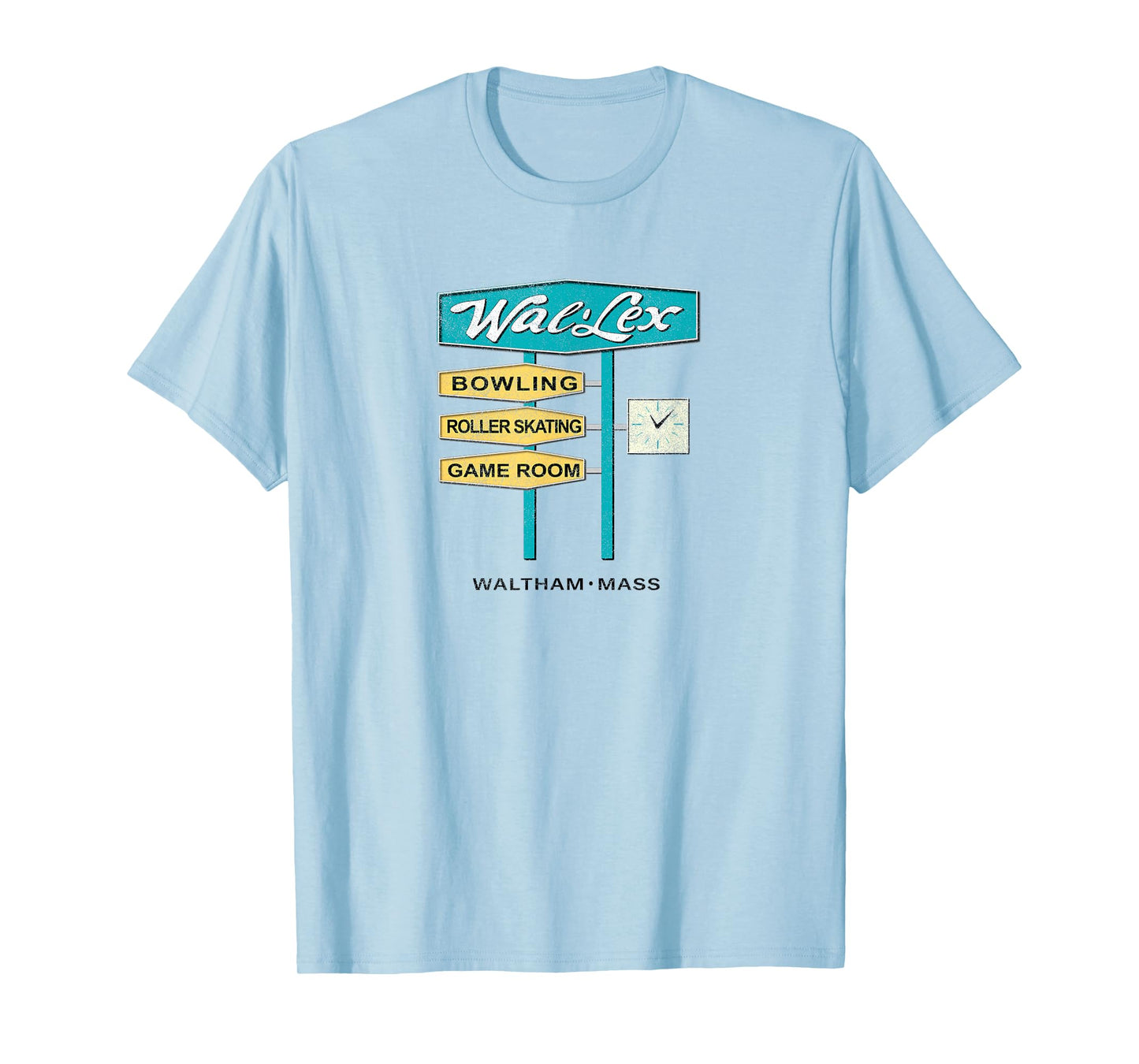 Wal-Lex Retro Bowling Roller Skating Rink Waltham MA Vintage T-Shirt