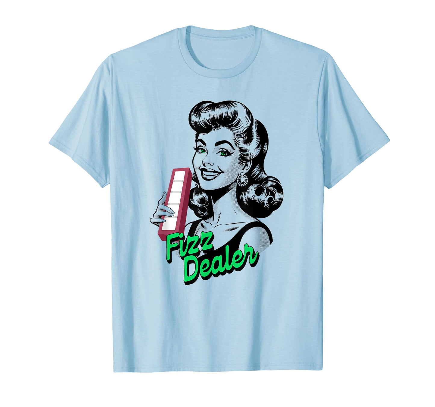 Fizz Dealer Retro Soda Pop Art Funny Vintage T-Shirt