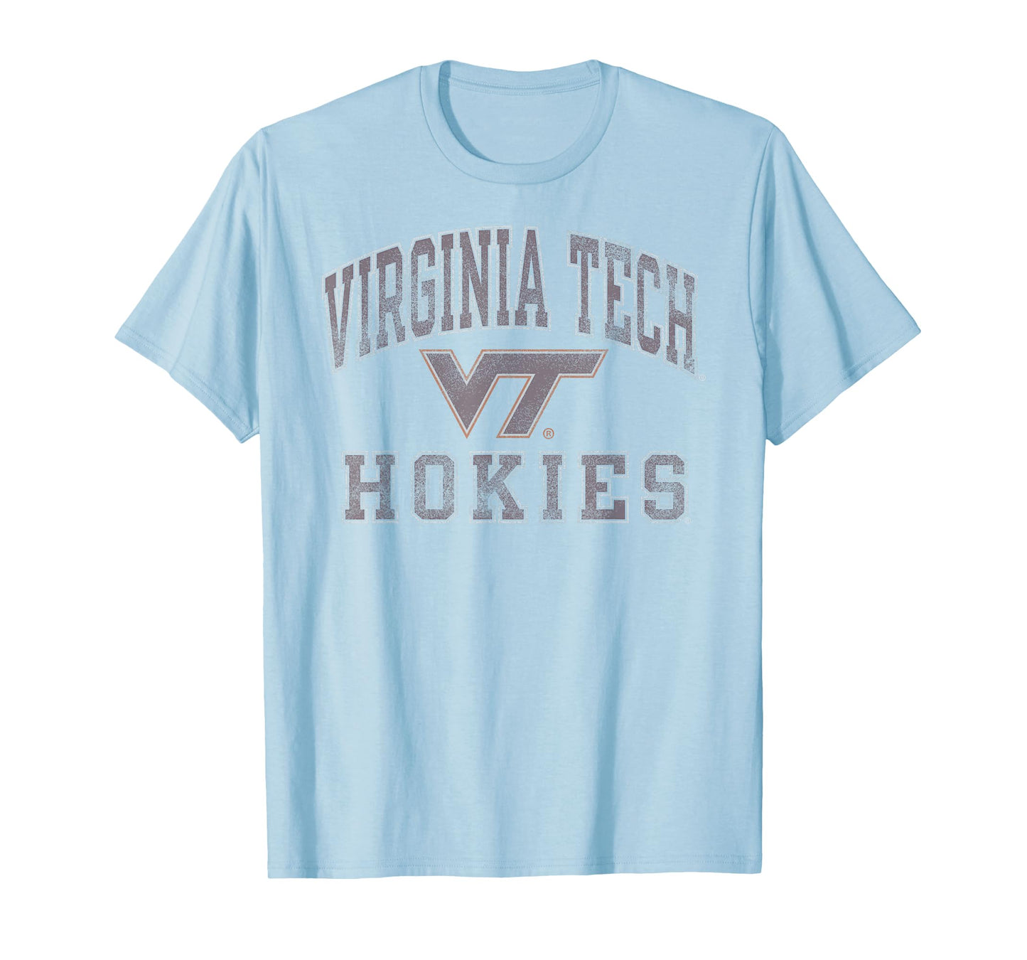 Virginia Tech Hokies Vintage Worn Gray Officially Licensed T-Shirt
