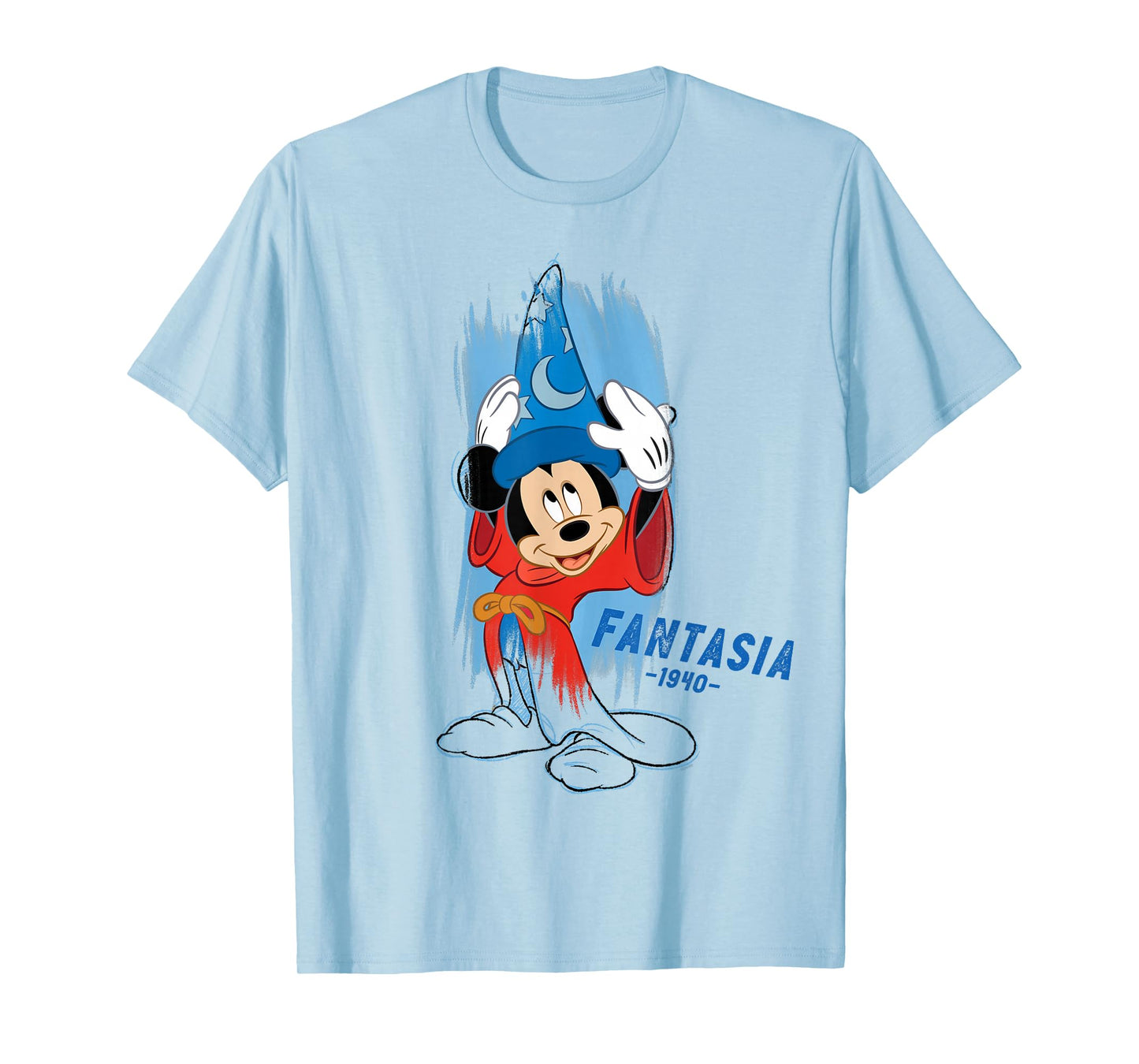 Disney Ink and Paint Sorcerer Mickey Mouse in Fantasia 1940 T-Shirt