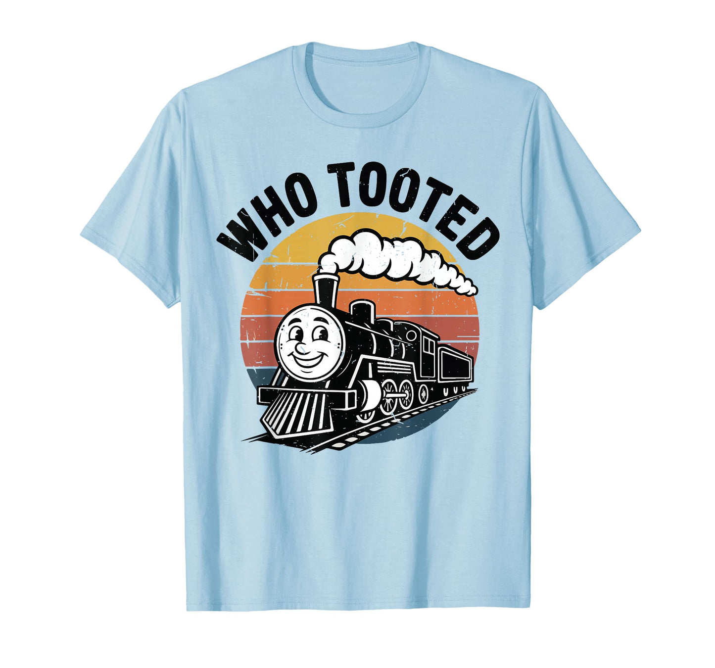 Kids Who Tooted Train-Shirt Toddler Boy Steam Train Railroad T-Shirt
