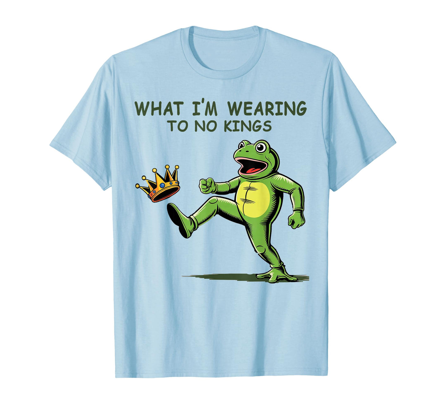 No King Frog tee Frogs Together Strong, Funny Design T-Shirt