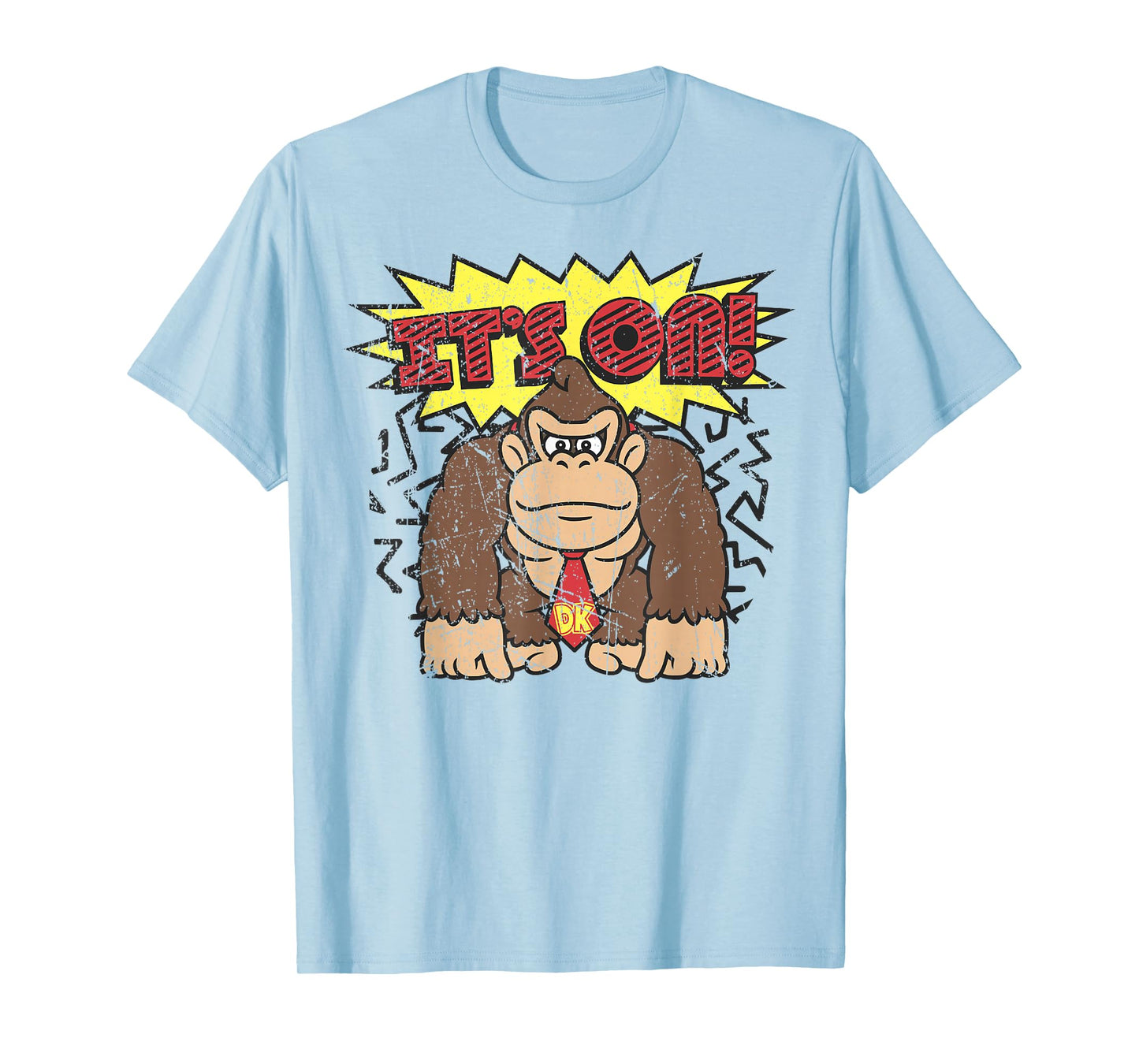 Donkey Kong It's On! Vintage Distressed Graphic T-Shirt T-Shirt