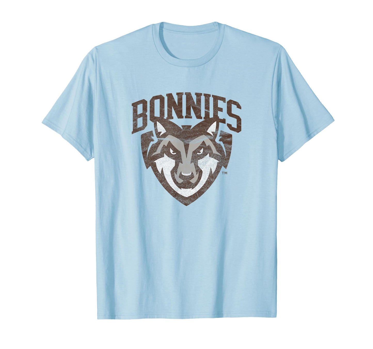 St. Bonaventure University Bonnies Primary Logo Distressed T-Shirt