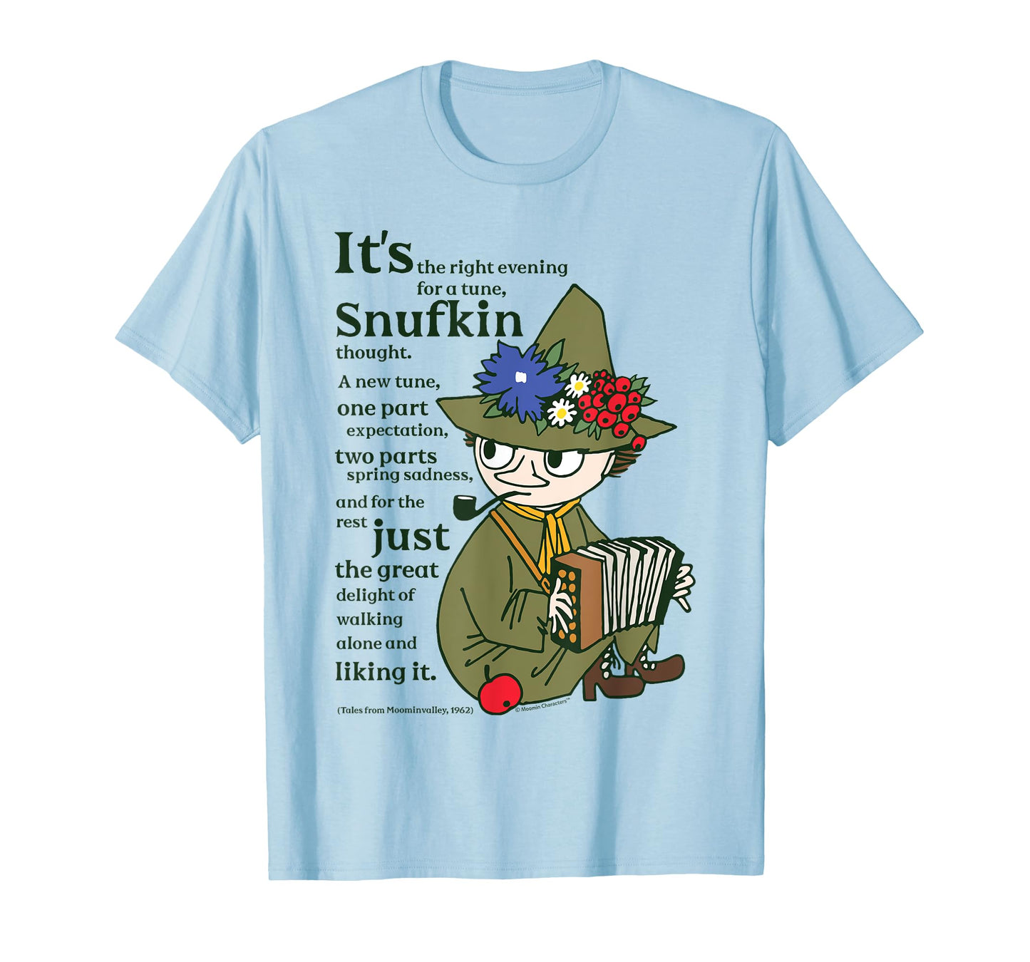 Moomin A New Tune Tales From Moominvalley Snufkin Quote T-Shirt