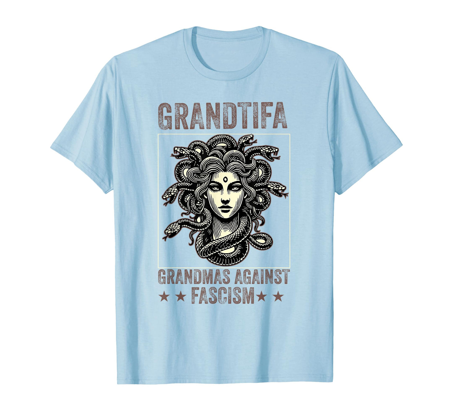 Grantifa Grandmas Against Fascism Protest Medusa Feminist T-Shirt