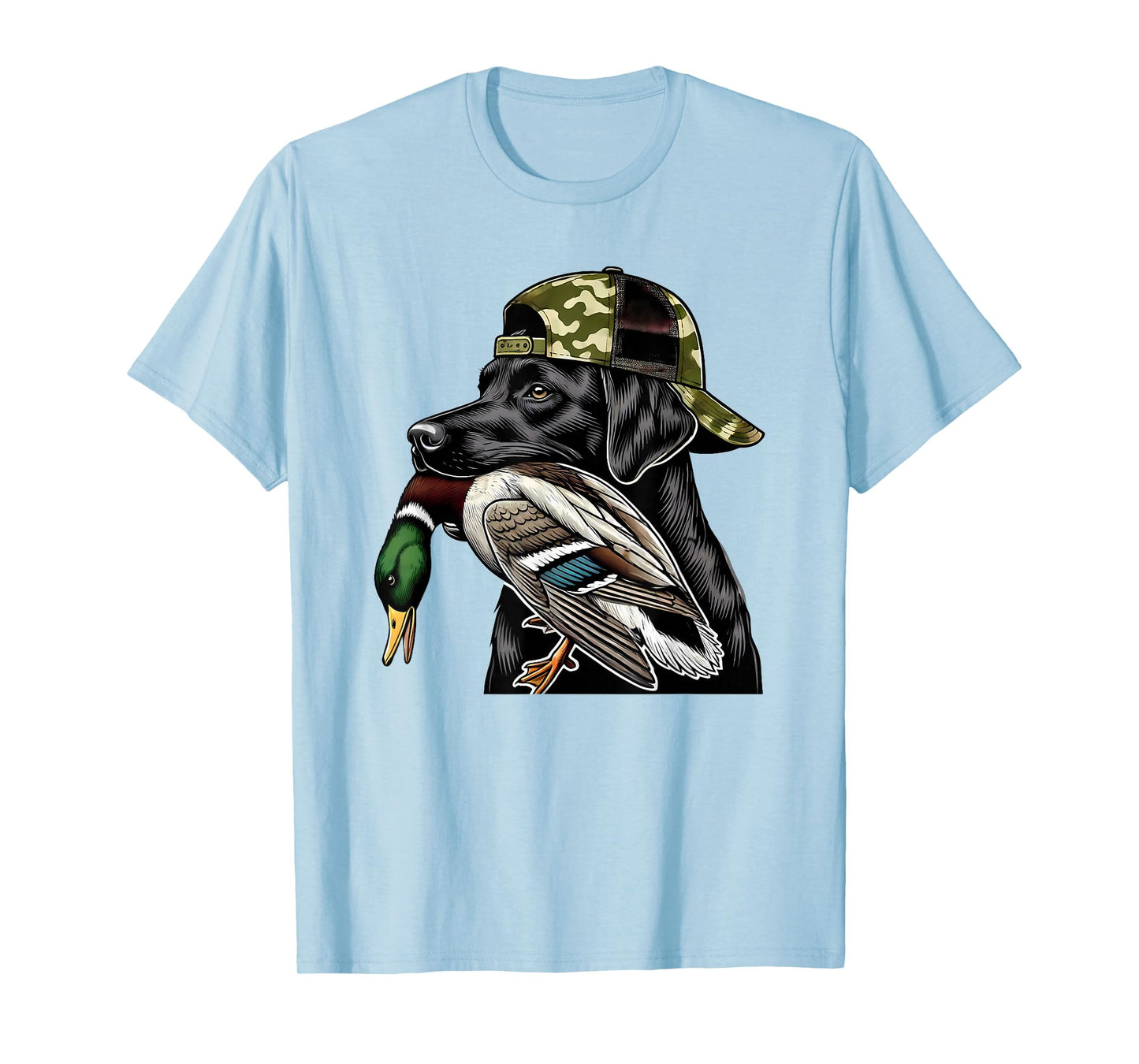 Duck Hunting Black Lab Mallard Retriever Local Southern Boy T-Shirt