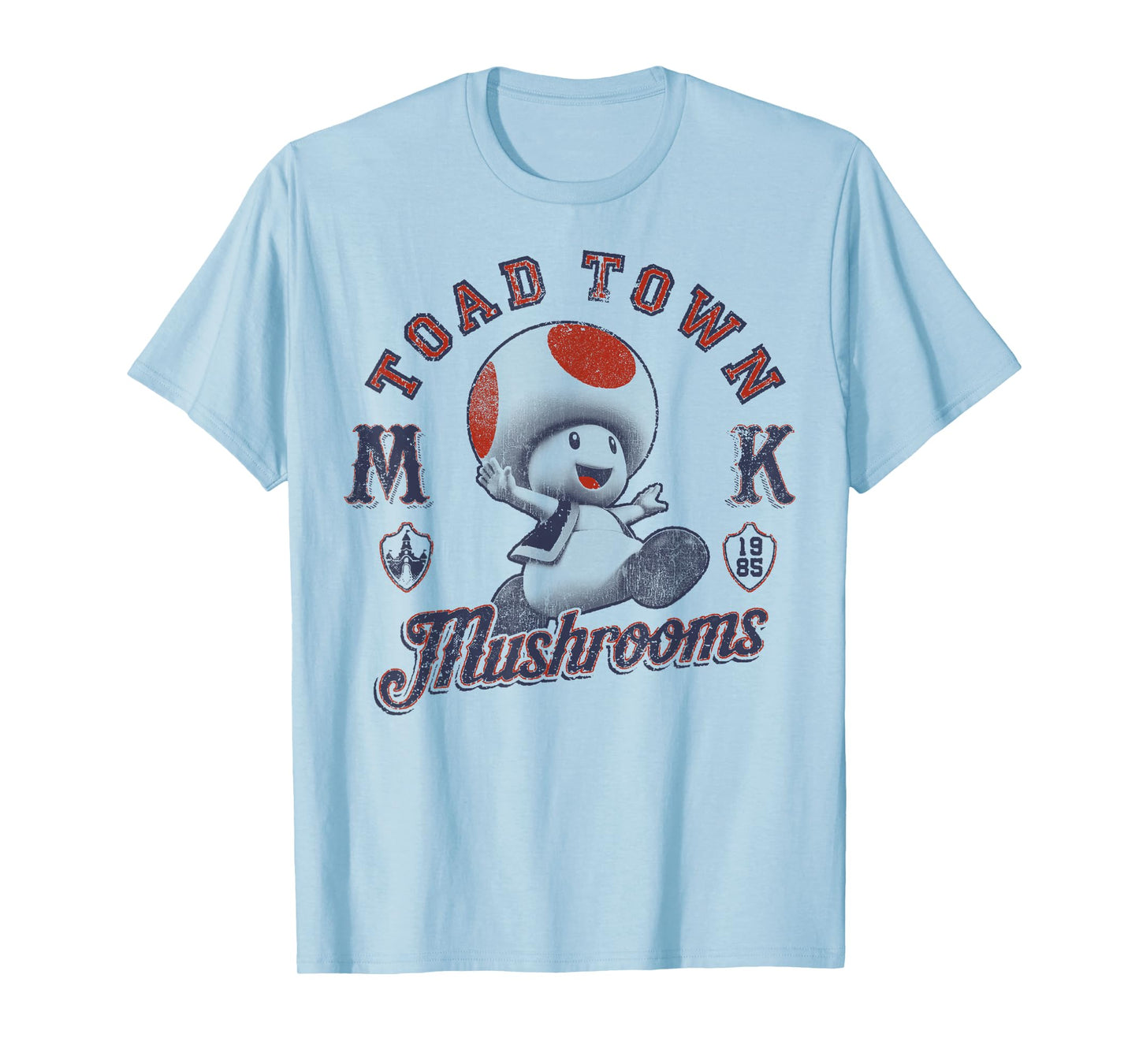 Super Mario Toad Town Mushrooms T-Shirt
