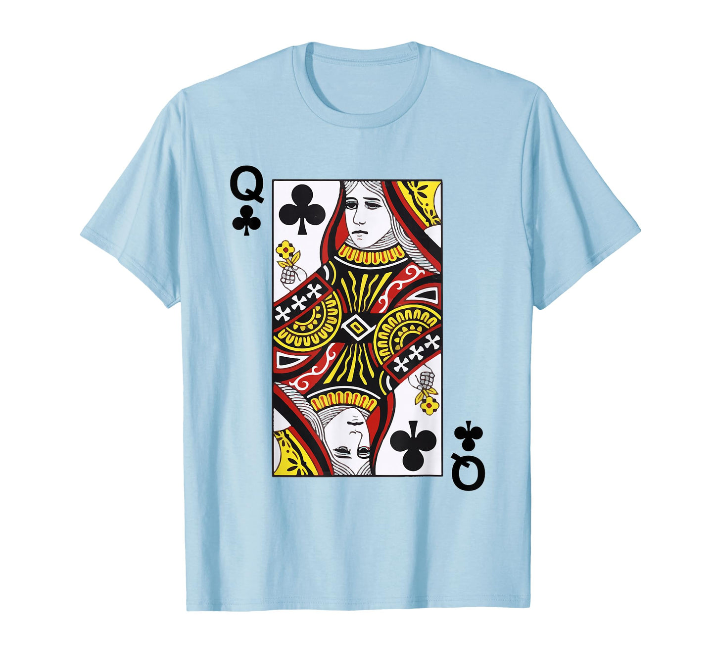 Queen of Clubs Blackjack Playing Cards Tshirt T-Shirt