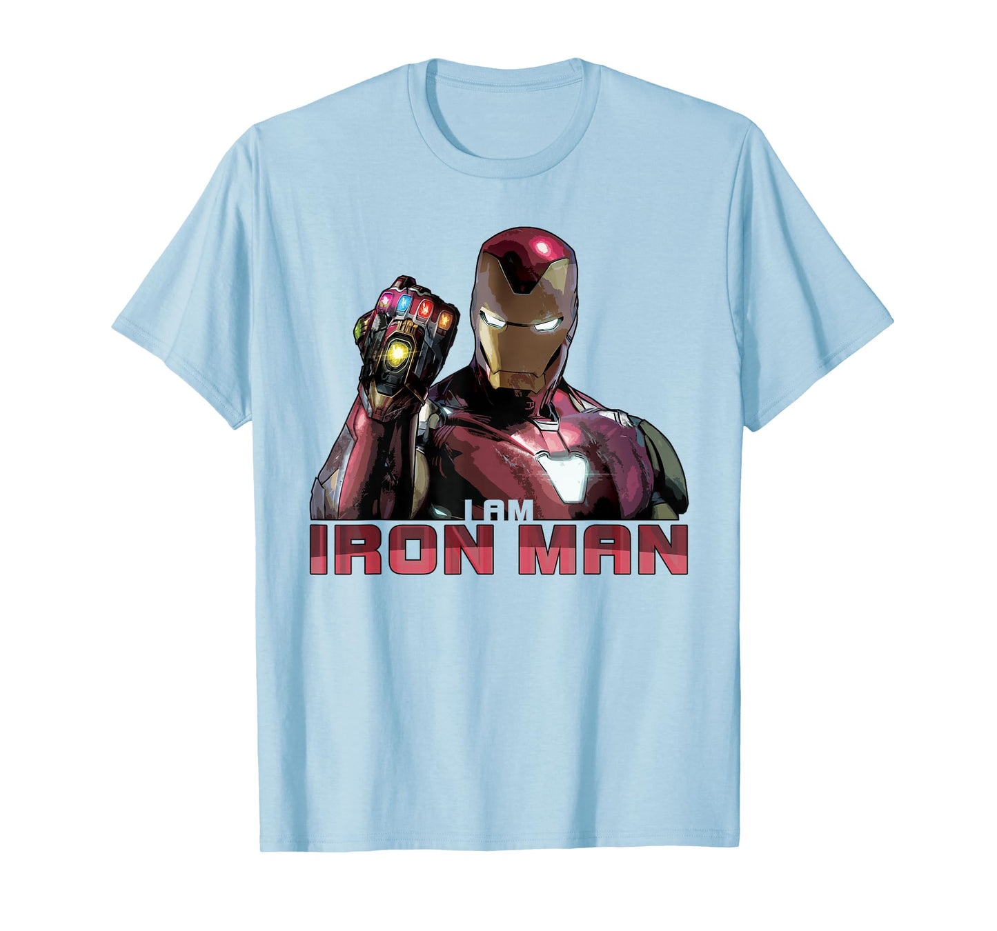 Marvel Avengers Endgame I Am Iron Man Movie Quote Portrait T-Shirt