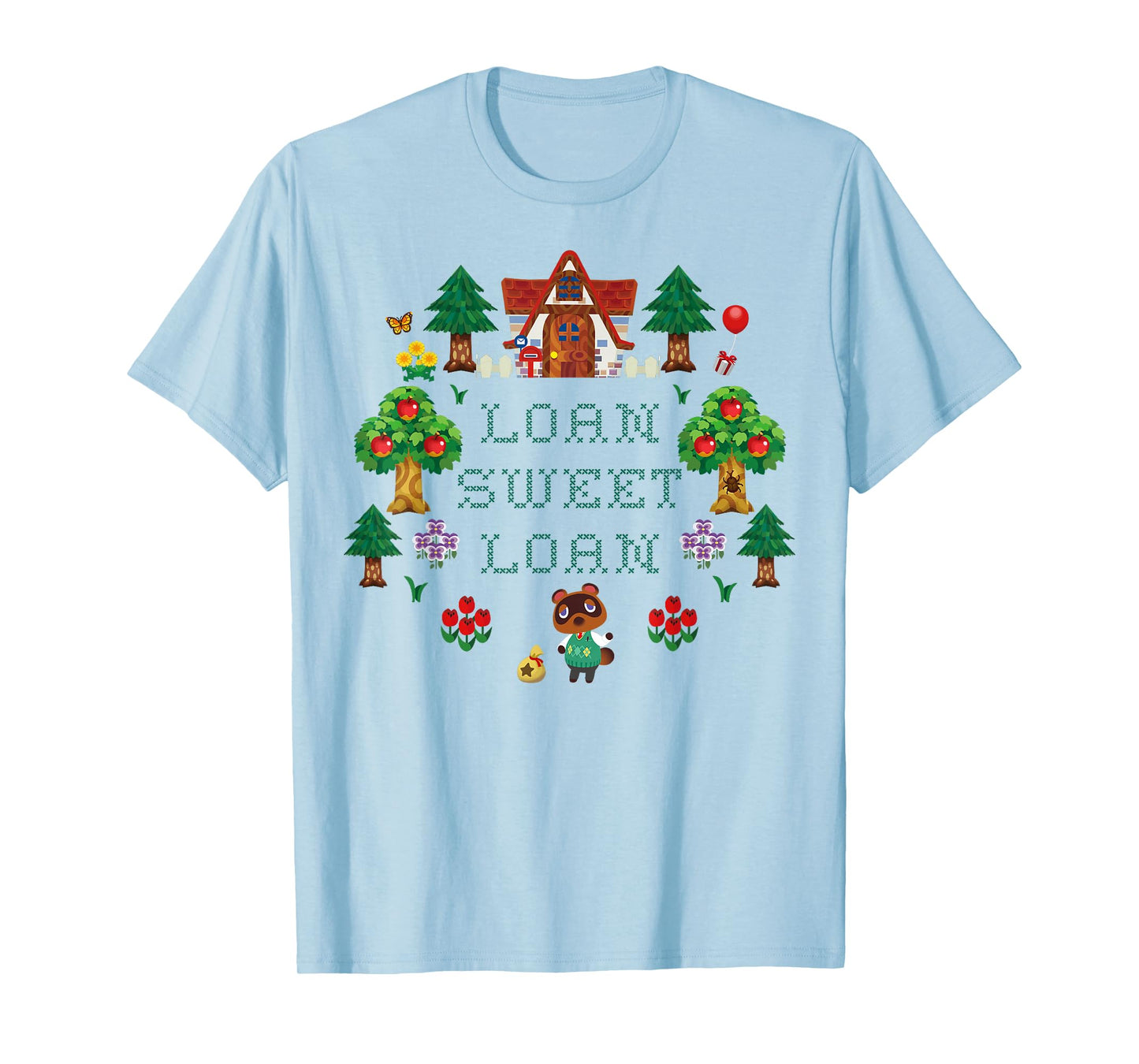 Animal Crossing Loan Sweet Loan Traditional Stitch Logo T-Shirt