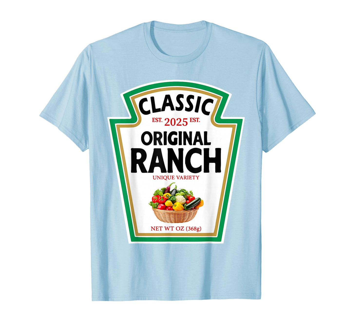 Ranch Sauce Green Salad Dressing Condiment DIY Halloween T-Shirt