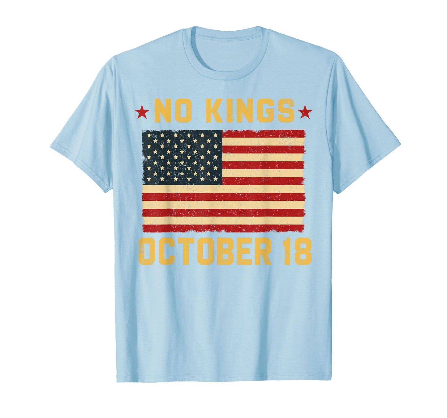 No Kings Shirt Vintage America Flag 1776 October 18 T-Shirt