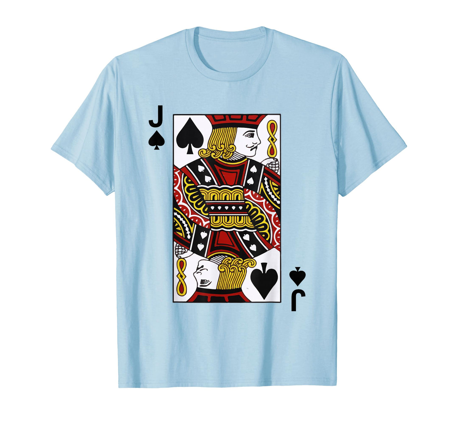 Jack of Spades J Blackjack Playing Cards Tshirt