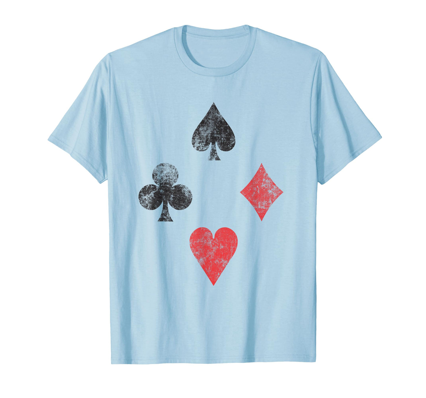 Vintage Playing Card Suits, Spades, Hearts, Diamonds, Clubs T-Shirt