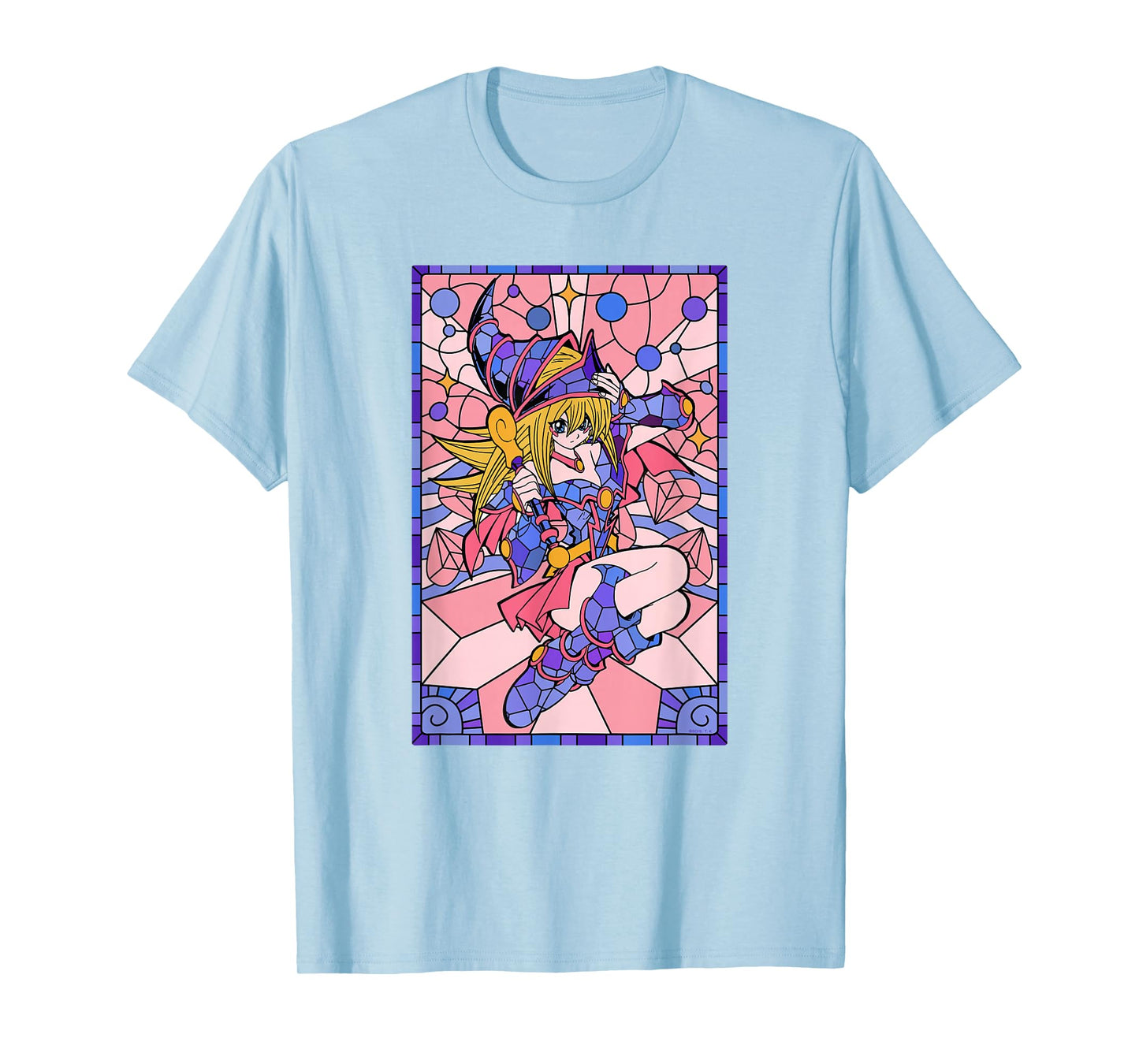 Yu-Gi-Oh! Dark Magician Girl Cute Stained Glass Anime T-Shirt