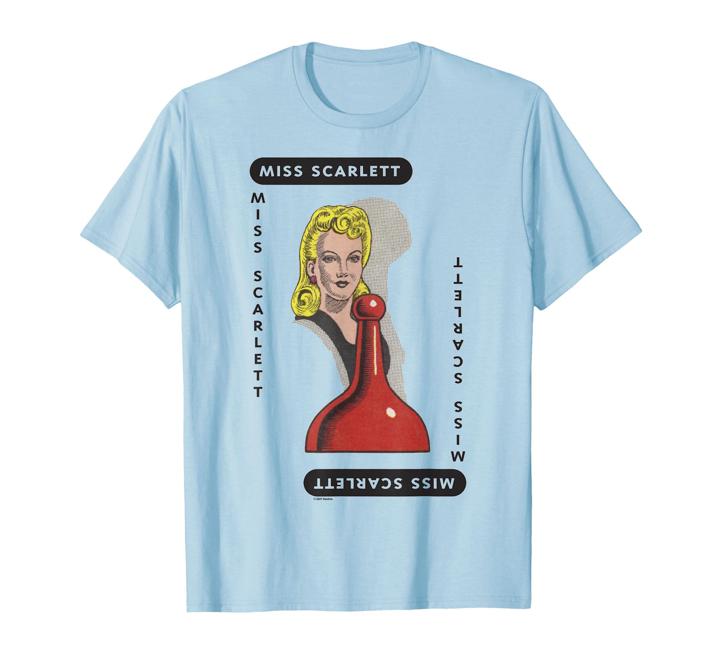 Clue Miss Scarlett Playing Card Halloween Costume T-Shirt