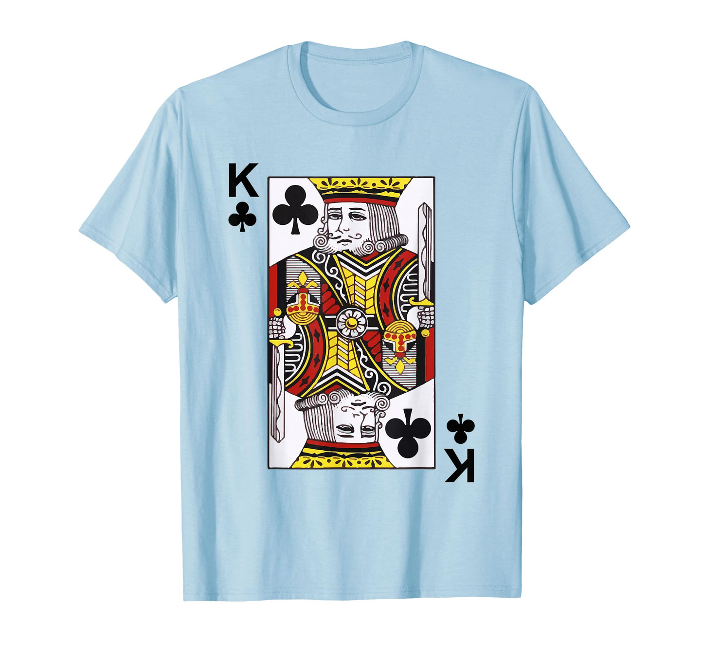 King of Clubs Tshirt Blackjack Cards Poker 21 K Tee shirt T-Shirt