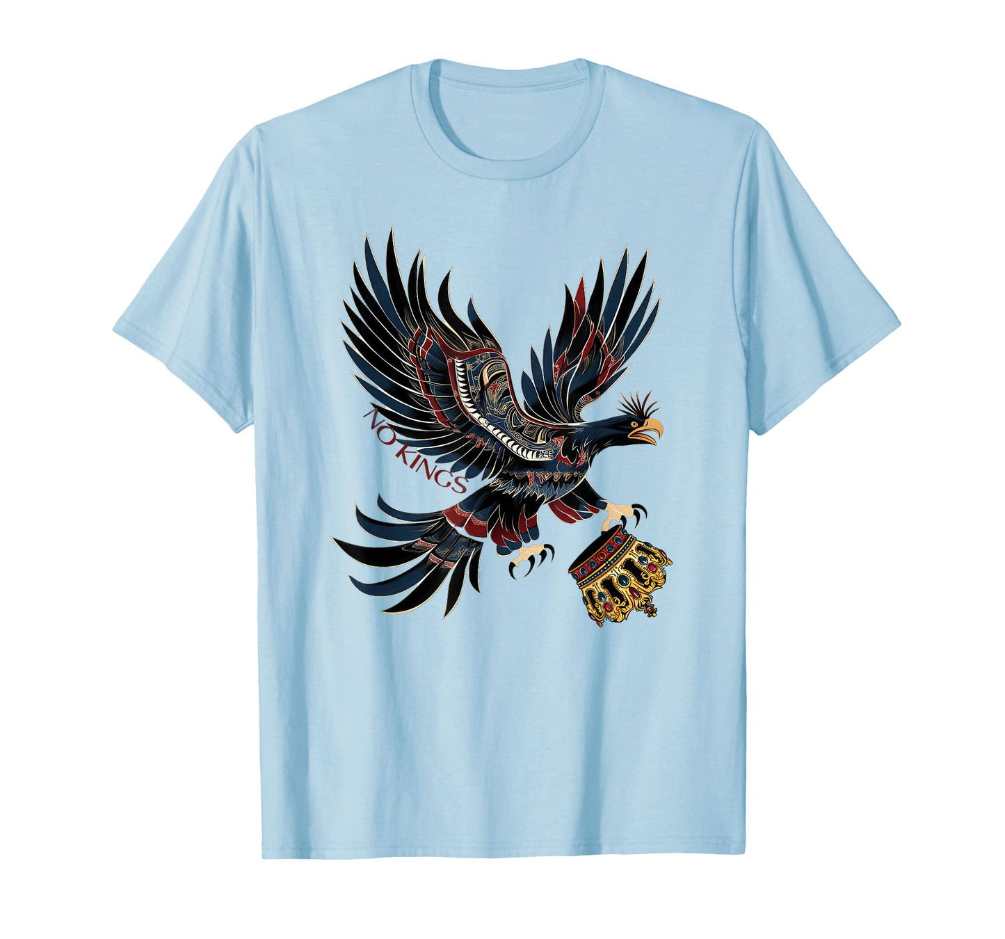 No Kings Political Protest Subtle Statement Graphic T-Shirt
