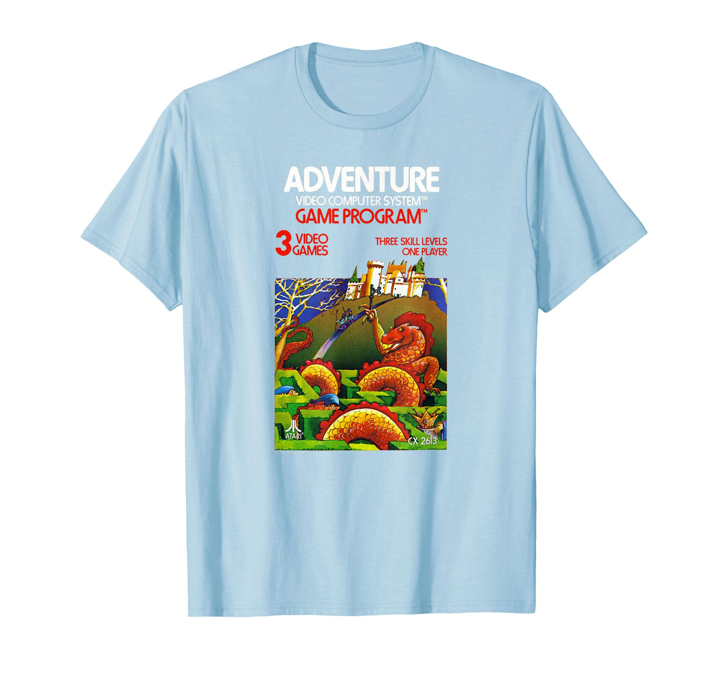 Atari Adventure Video Game Cartridge Art T-Shirt