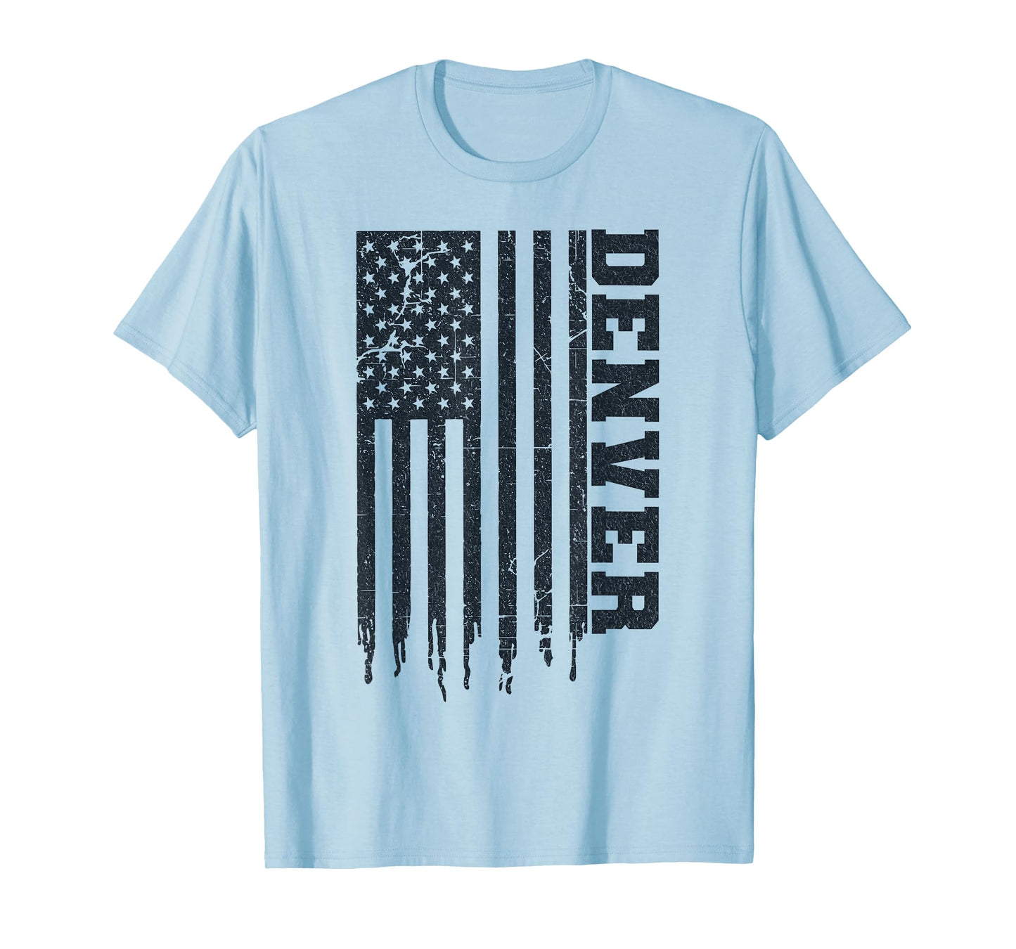 Patriotic Denver Home Pride USA Flag Iconic Denver T-Shirt