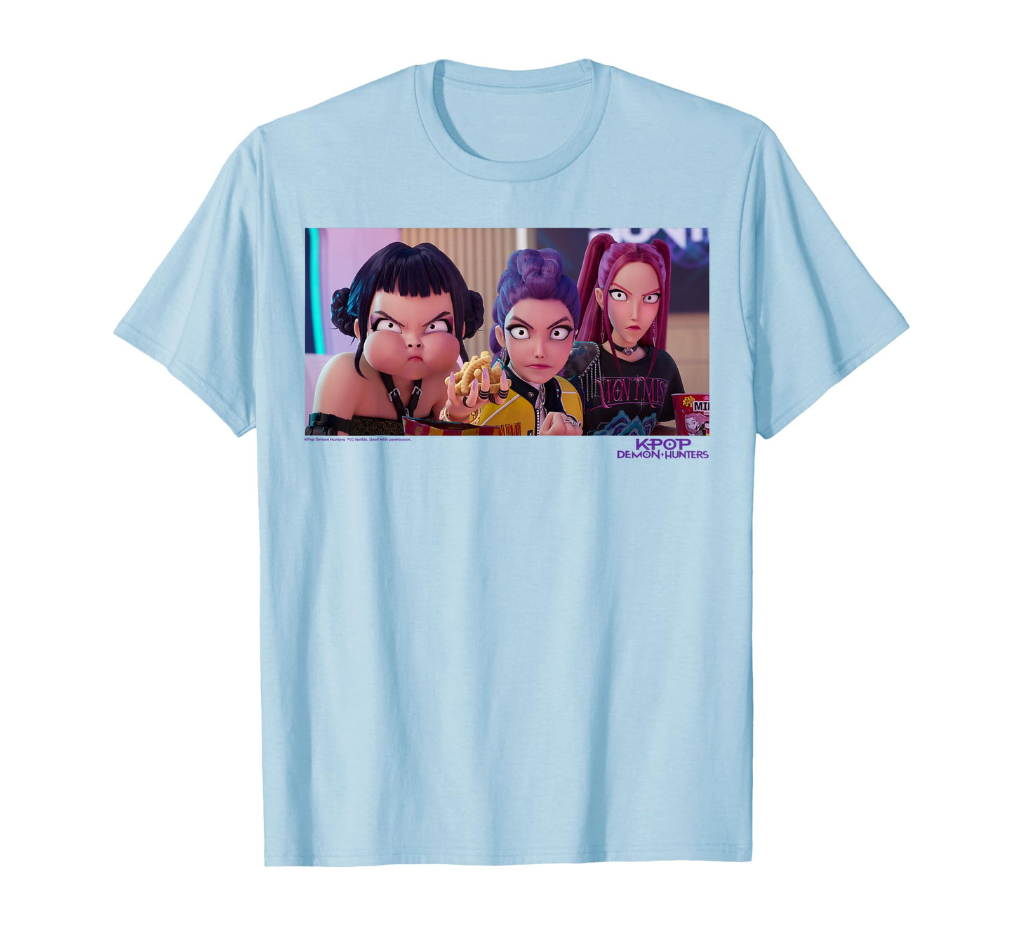 Kpop Demon Hunters Halloween Huntrix Interrupted Snack Time T-Shirt