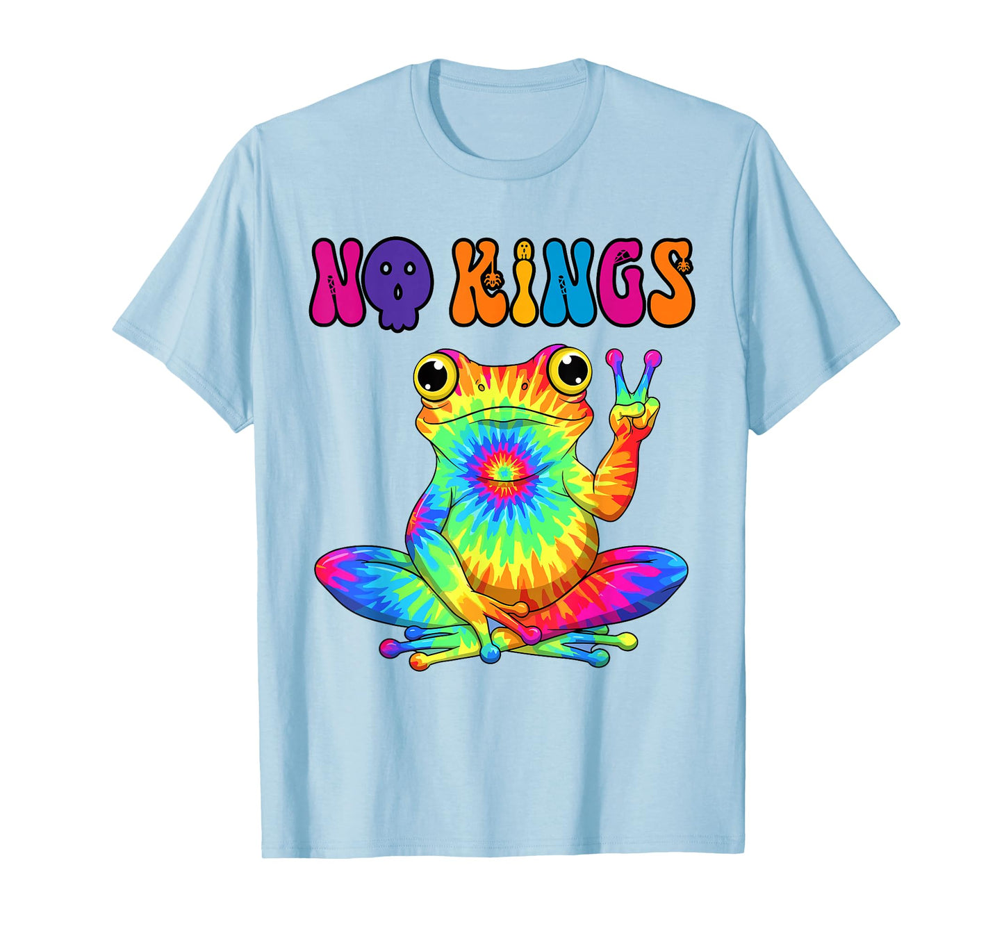 Portland Frog Protest Funny Colorful Frog No Kings T-Shirt