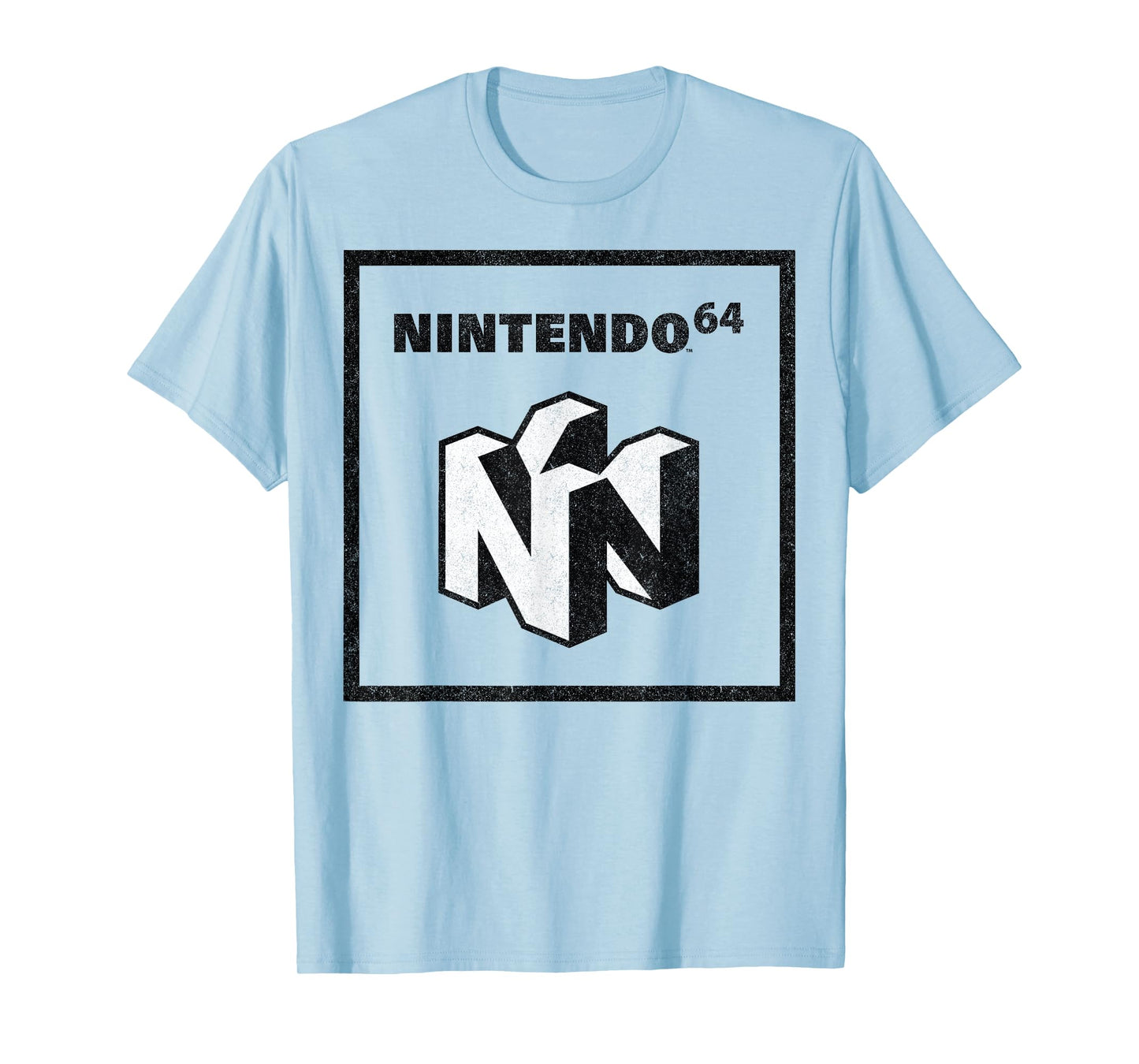 Nintendo 64 Logo Black & White Element Graphic T-Shirt T-Shirt