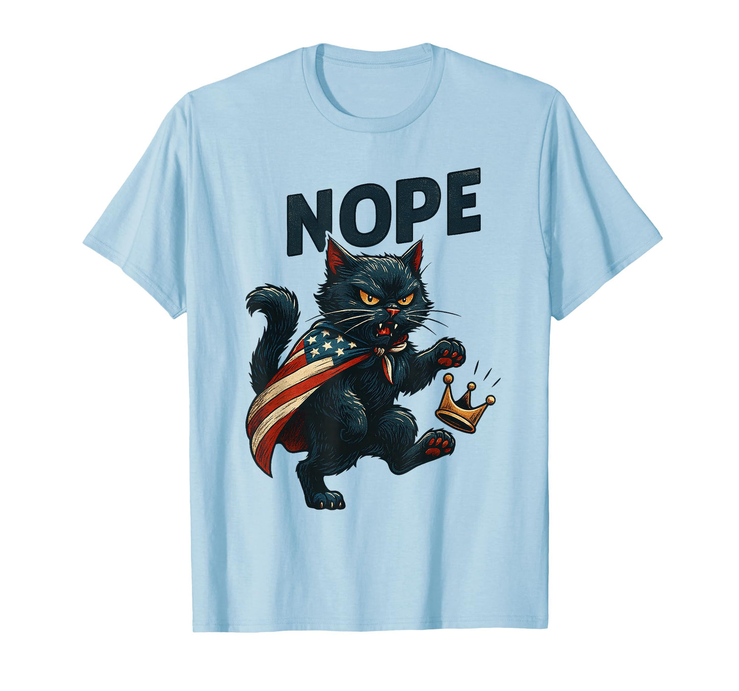 No Kings Funny Cat T-Shirt